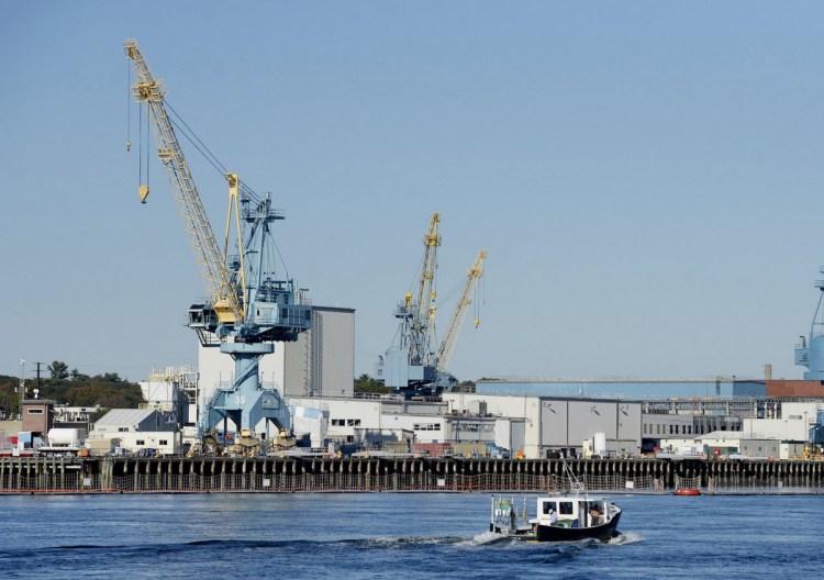 The Portsmouth Naval Shipyard in 2019.