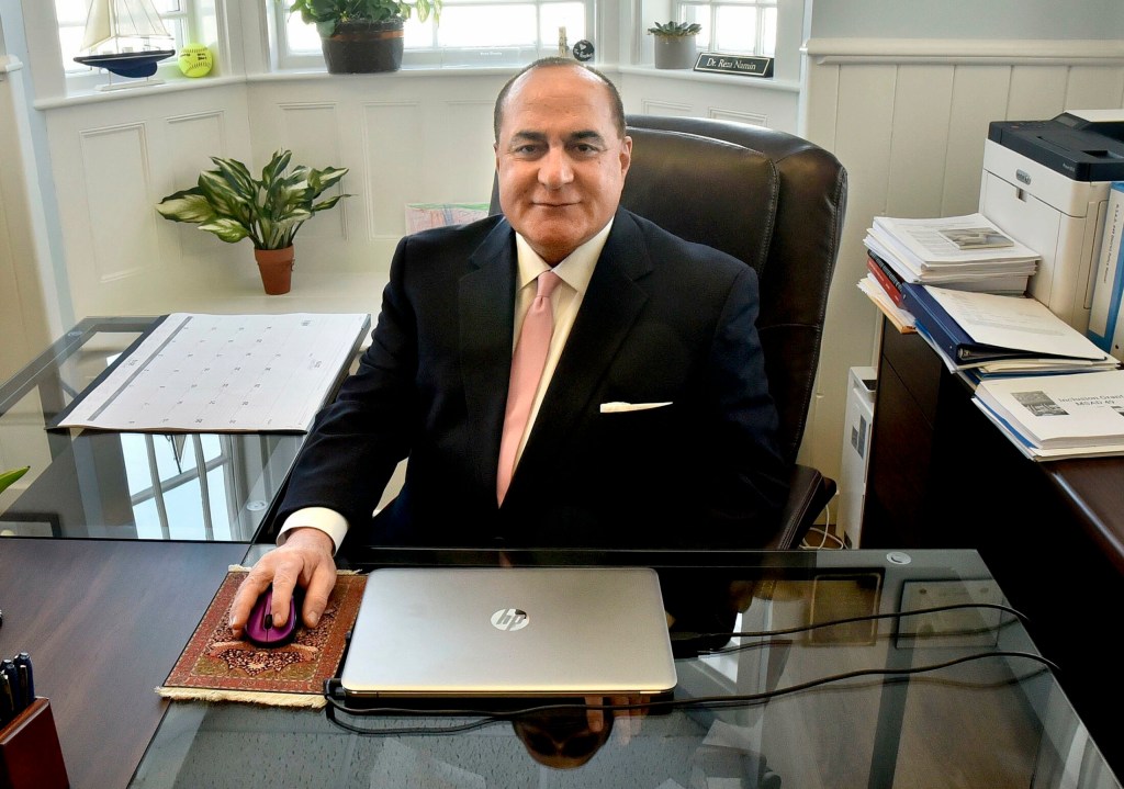 Superintendent Reza Namin, shown on Jan. 17 in his office in Fairfield.
