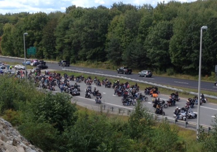 Thousands of motorcyclists participated in the United Bikers of Maine Toy Run, during which an accident killed one rider on Interstate 95 in Augusta and injured another fatally, on Sept. 14, 2017.