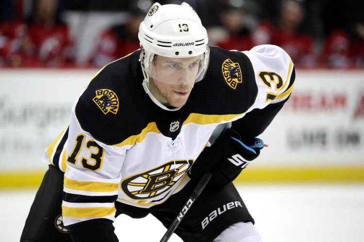 The Boston Bruins got Charlie Coyle in a midseason trade with the Minnesota Wild.