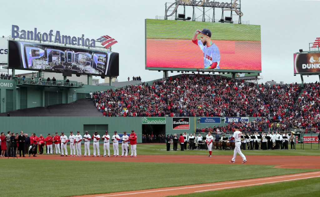 Home Opener: Red Sox Celebrate 4th World Series Title In 15 Years At Fenway