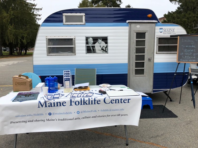 The University of Maine’s Folklife Center’s Story Wagon.