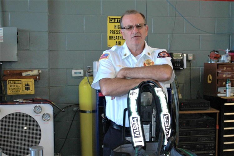 Old Orchard Beach Fire Chief Ed Dube, photographed at the fire station shortly after he became chief in 2016.
