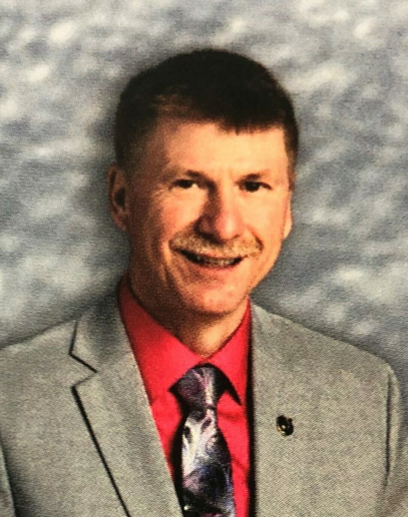 Lawrence High School Principal Mark Campbell, as he appears in the school's 2018 yearbook. 