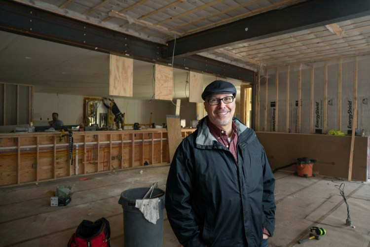 Steve Quatrucci inside Monte's Fine Foods, the former Angelone's Pizza on Washington Avenue. Quatrucci plans to open a cafe/bakery/Italian market in the spot in early July. 