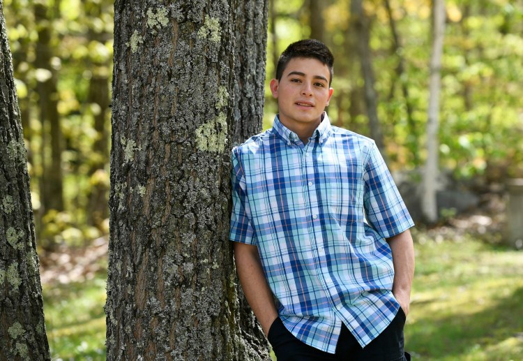 Alvaro Huezo Coto, a Kennebunk High School student, arrived in Maine two years ago and aspires to become a civil rights lawyer.