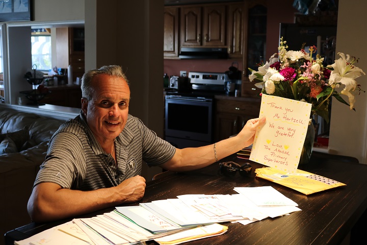 Keith Hartzell, regional sales manager for von Drehe Corp. and Ocean City, New Jersey, city councilor, received over 200 handwritten thank-you notes from Atwood Primary School students in May after he donated $1,000 to the Oakland school. He has since pledged an annual contribution of $1,000 until the current pre-kindergarten class graduates from high school. 