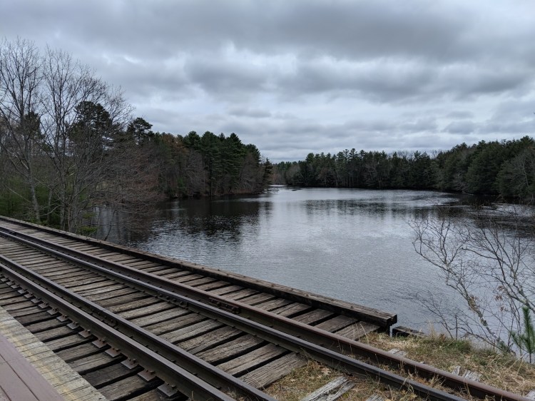 A proposal to build a multiuse trail next to a rail line could give people another option to move between Portland and Westbrook, according to a recent concept report, but it could also help complete the Mountain Division trail to Fryeburg, pictured here, and Sebago to the Sea trail to Windham, said Rachelle Curran Apse, executive director of the Presumpscot Regional Land Trust.