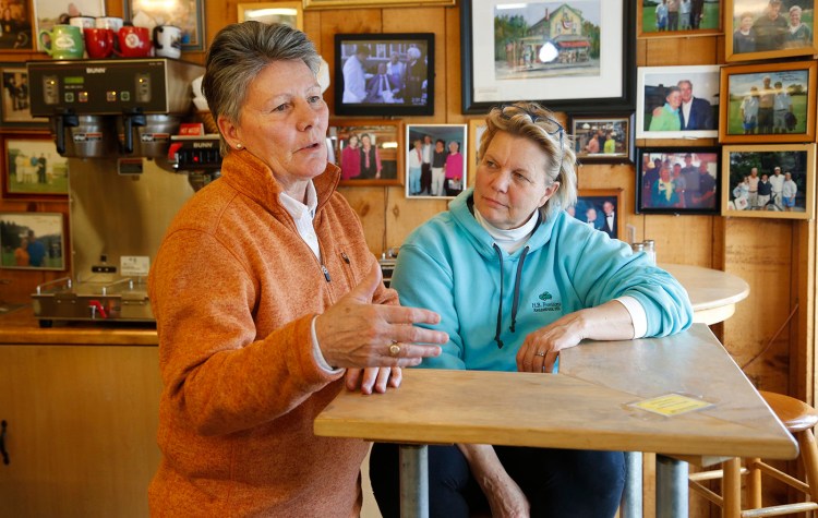 Bonnie Clement and Helen Thorgalsen, owners of  H.B. Provisions in Kennebunk  in 2018.