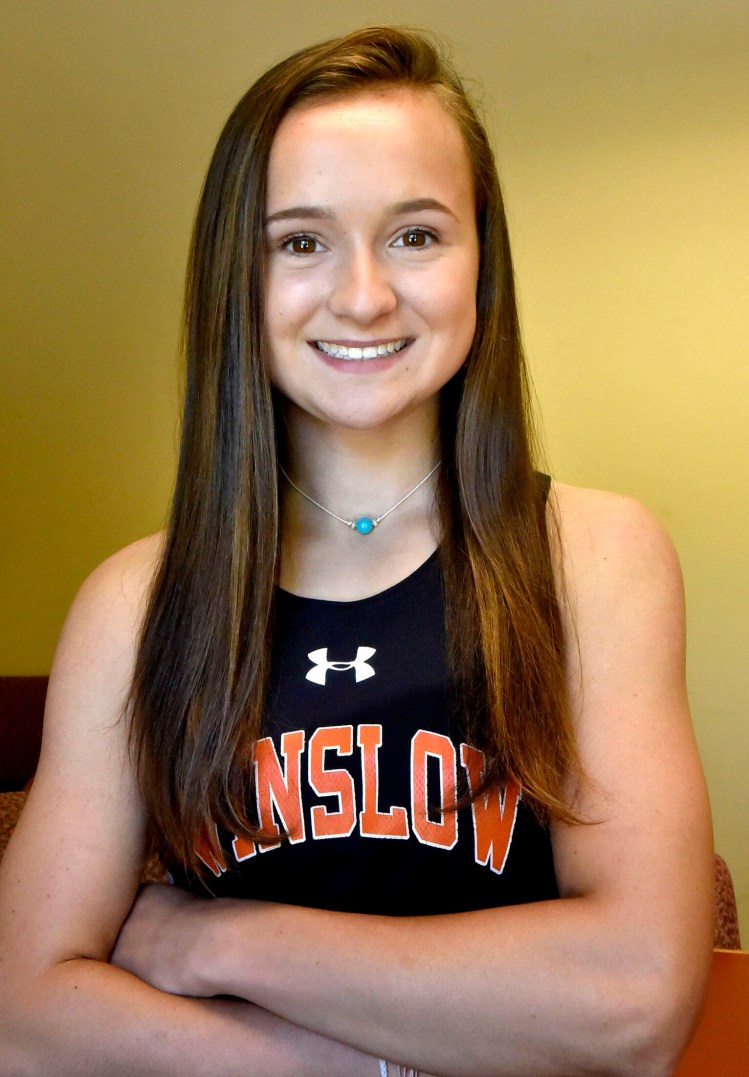 Winslow High School's  Carly Warn is the Central Maine Girls Track and Field Athlete of the Year. 