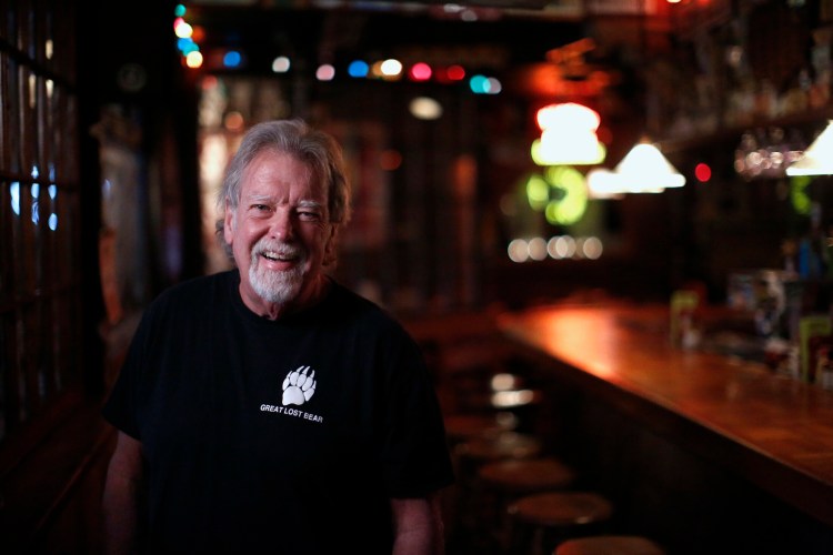 Great Lost Bear co-owner Dave Evans in his restaurant, which turns 40 this year. 