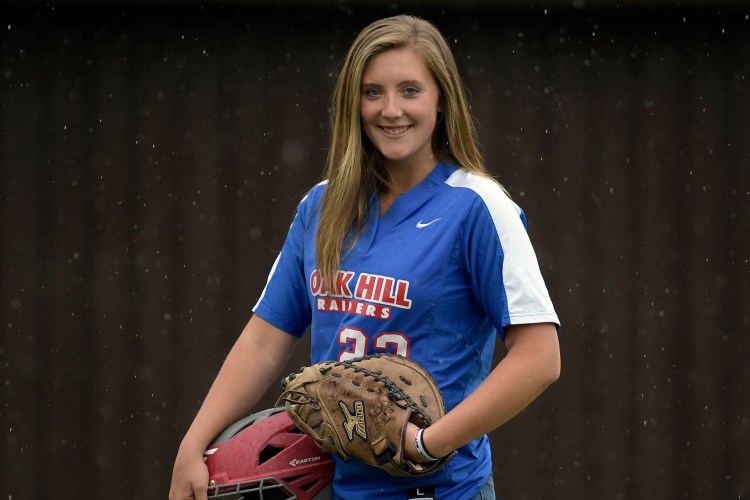 Oak Hill pitcher Abby Nadeau is the Kennebec Journal Softball Player of the Year.