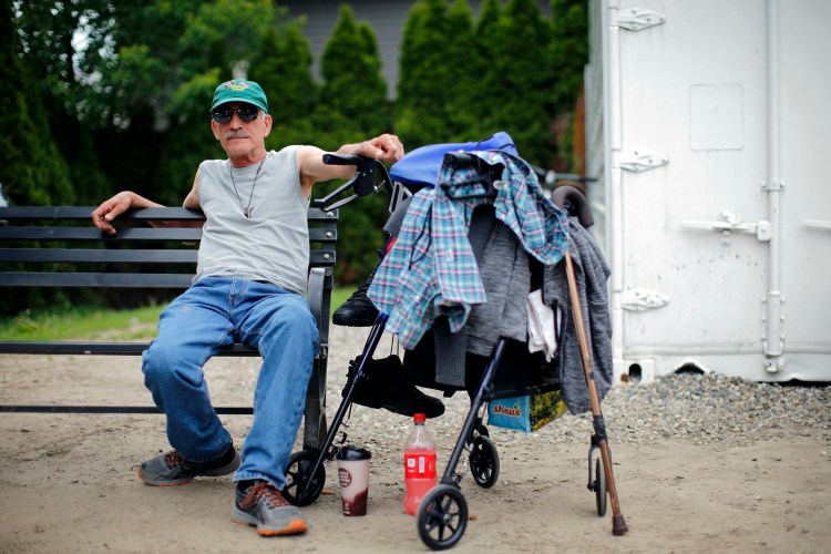 Daniel Tinkham, 59, has been staying at the Oxford Street Shelter for about 90 days. He doesn't think it will be that difficult for people to catch a bus into downtown from the Riverton site, but he does think wooded areas nearby will attract campers.