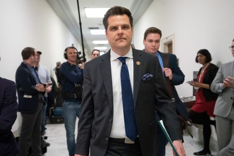 Rep. Matt Gaetz, R-Fla.is being investigated by the House ethics committee for allegedly threatening former Trump lawyer MIchael Cohen.