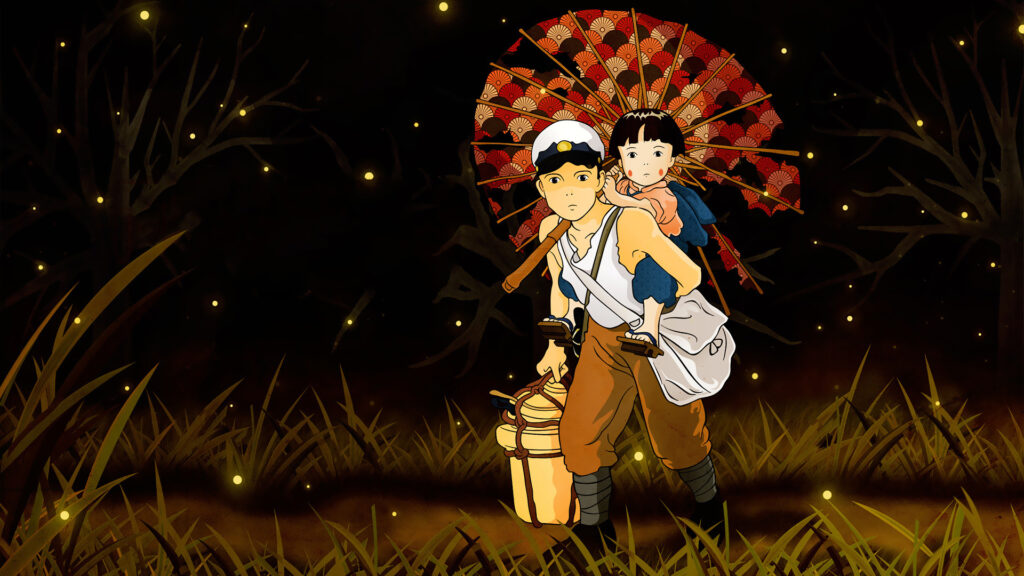 studio ghibli's 'grave of the fireflies' poster has a