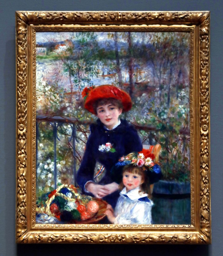 Renoir's "Two Sisters"(1881) hangs in Chicago's Art Institute 