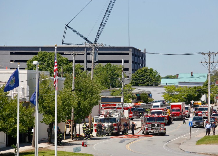 The leak of a poisonous refrigeration chemical caused the evacuation Wednesday of the Barber Foods plant on St. John Street in Portland.