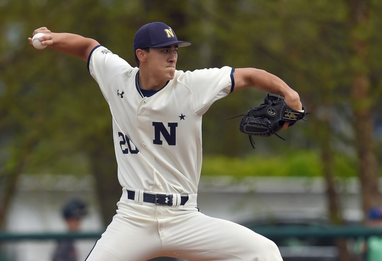 Navy pitcher Noah Song was selected in the fourth round Tuesday by the Boston Red Sox in the major league draft.