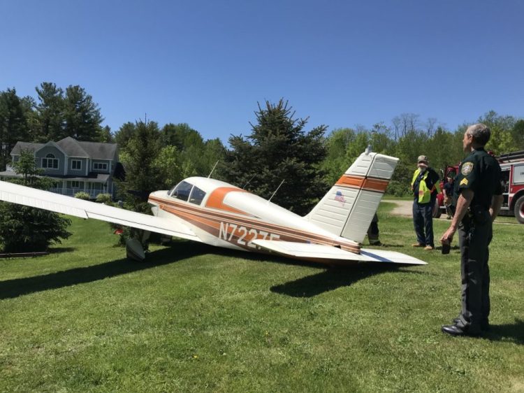 A small plane crash-landed shortly after takeoff in Bodwoinham June 7, 2019. The pilot and passenger weren’t injured. 