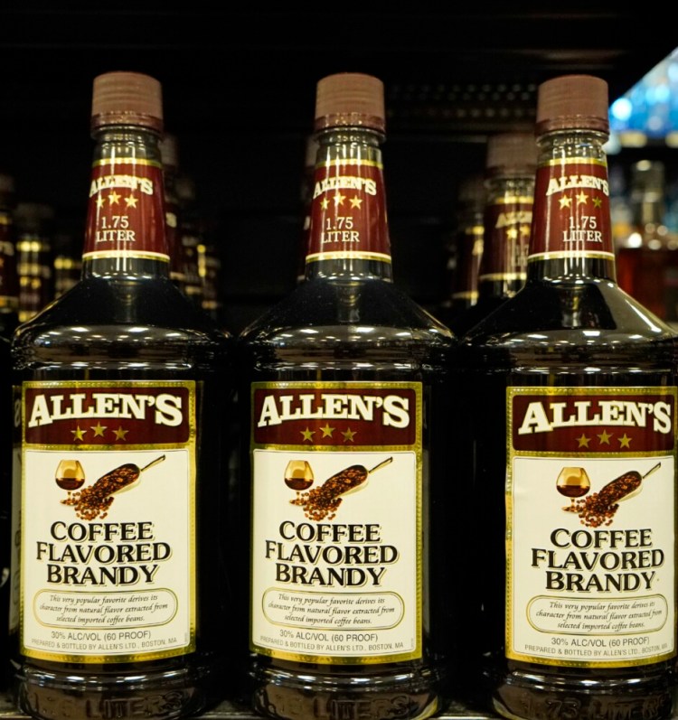 Allen's Coffee Flavored Brandy has long been the best selling liquor in Maine.