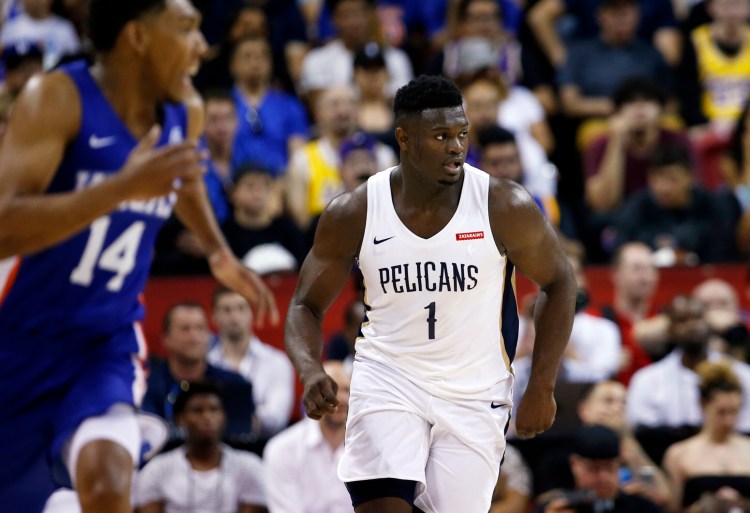 Zion Williamson, the No. 1 pick in the NBA draft, will not play again in summer league action because of a knee injury. The Pelicans said the move is strictly a precaution.