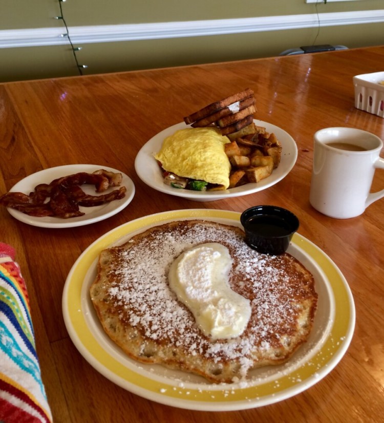 The vegetable-and-feta omelet was farm-fresh and the pancakes were so flavorful - you'd never know the latter was gluten free. But the Runway Restaurant aims to please all with their scratch baking and farm-to-kitchen options, even those with restrictive diets. 