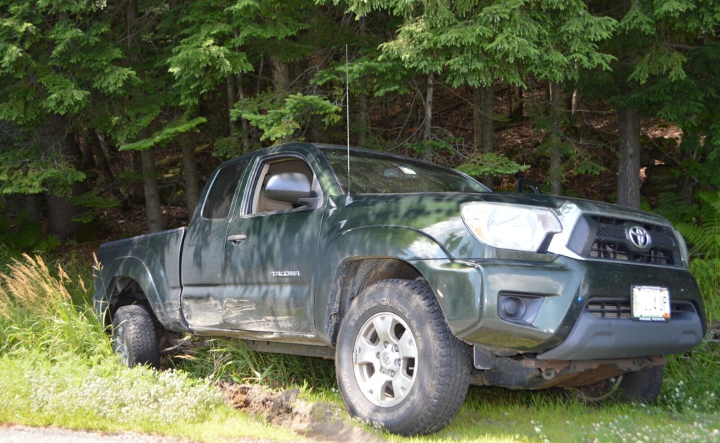 No one was injured when a car and a pickup truck collided Monday morning at the intersection of McCrillis Corner Road and Route 133 in Wilton. 