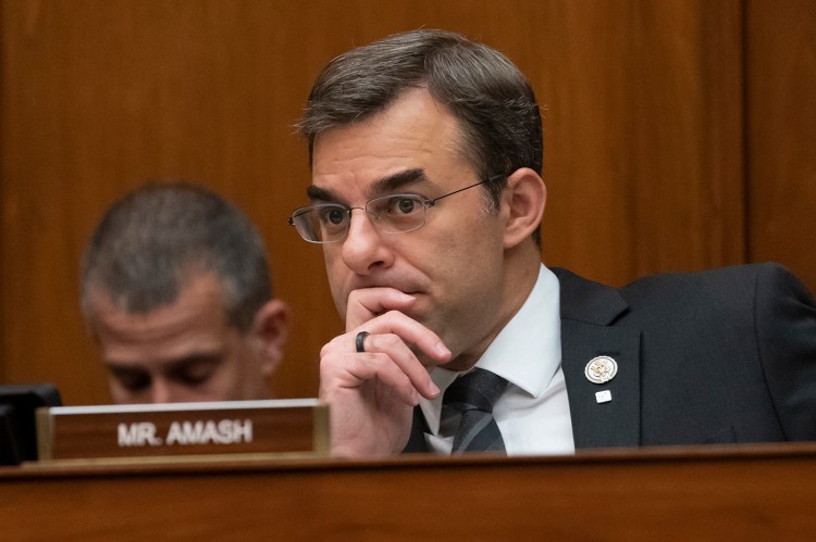 Rep. Justin Amash, R-Mich., will seek the Libertarian Party's nomination for president.