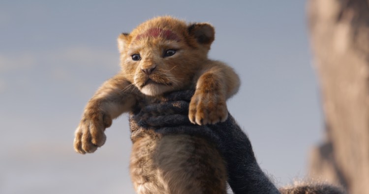The lion Simba, voiced as a cub by JD McCrary, is rendered with cuddly verisimilitude in Disney's CGI remake of "The Lion King." 