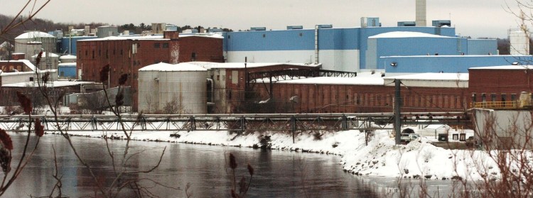 The closed former Madison Paper Industries mill along the Kennebec River on Jan. 3, 2017. The state's tax review board has turned down the company's request for a tax abatement.