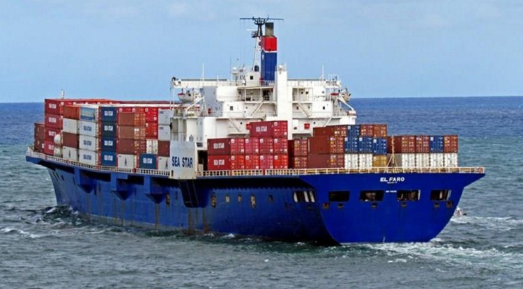The cargo ship El Faro sank in a hurricane on Oct. 1, 2015.
File photo