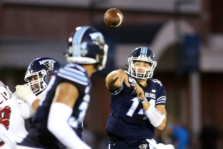 Quarterback Chris Ferguson finished his UMaine career with 5,157 yards and 34 touchdowns, and led the Black Bears to the FCS national semifinals in 2018.