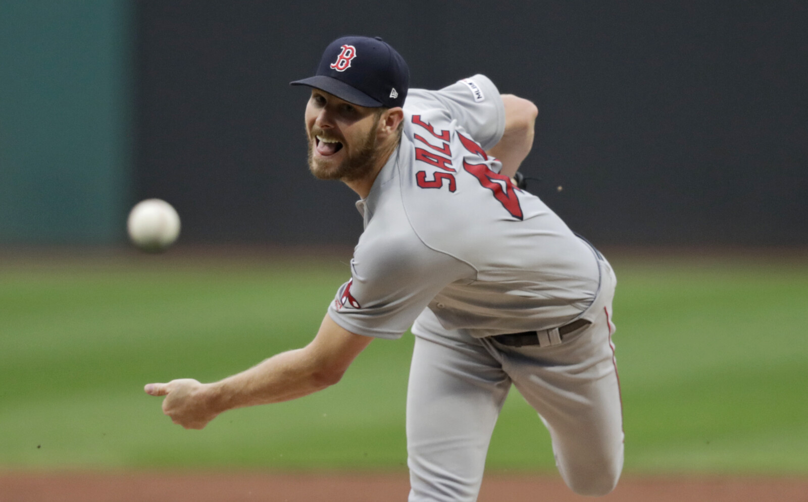 Boston Red Sox star Chris Sale pitching for Portland Sea Dogs