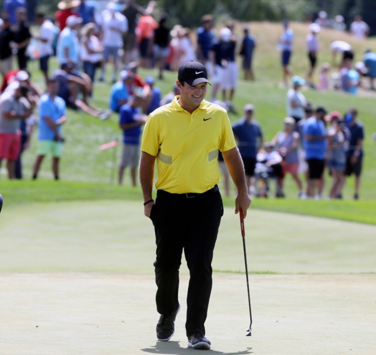 Patrick Reed has a one-shot lead over Abraham Ancer at The Northern Trust at Liberty National in Jersey City, New Jersey.