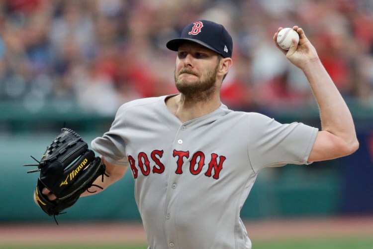 Boston Red Sox starting pitcher Chris Sale was placed on the injured list Saturday with left elbow inflammation.