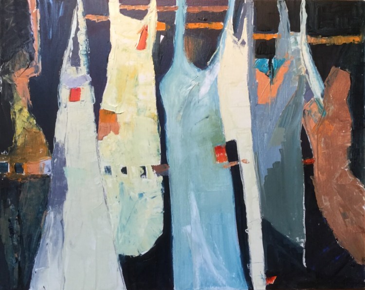 Carol Wiley's solo show “Figures and Shapes” will be on view at River Arts in Damariscotta through Sept. 4.