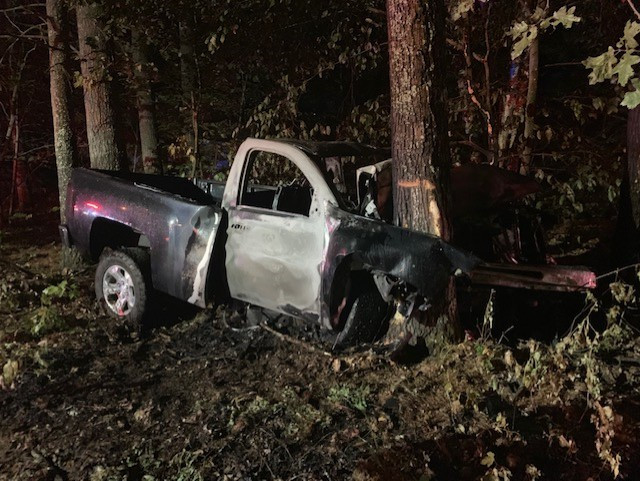 York County Sheriff's Deputy Kevin Collins pulled Dylan Tardif, 17, from the pickup truck he was driving that left New Dam Road in Waterboro and crashed into a tree.