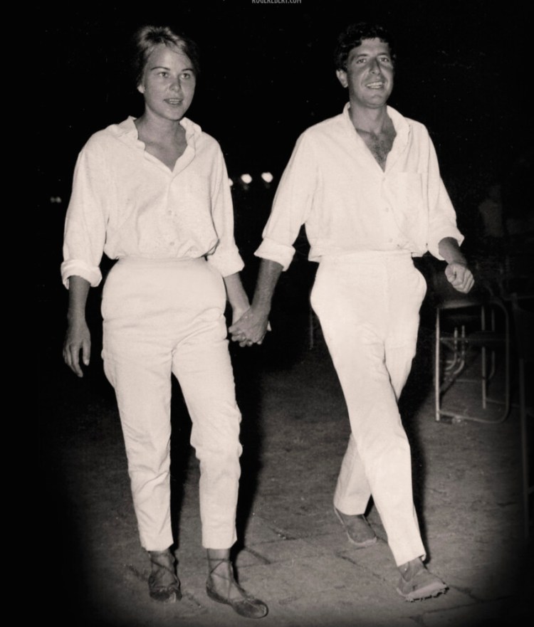 A scene from the documentary "Marianne and Leonard: Words of Love."