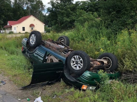 Three people were injured, one of them seriously, in a two-car collision that forced authorities to close Route 236 in South Berwick.
