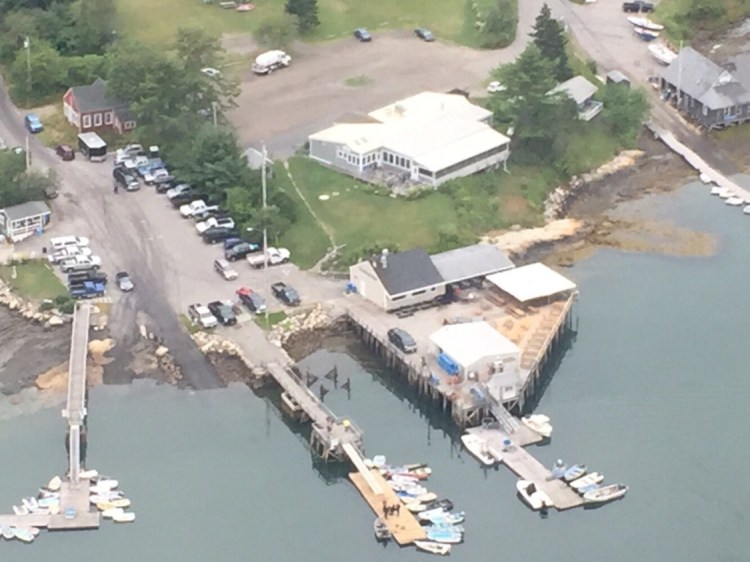 The Maine Marine Patrol posted this photo on its Facebook page to show the area of the search for a man whose skiff was found adrift in Round Pond Harbor last week.