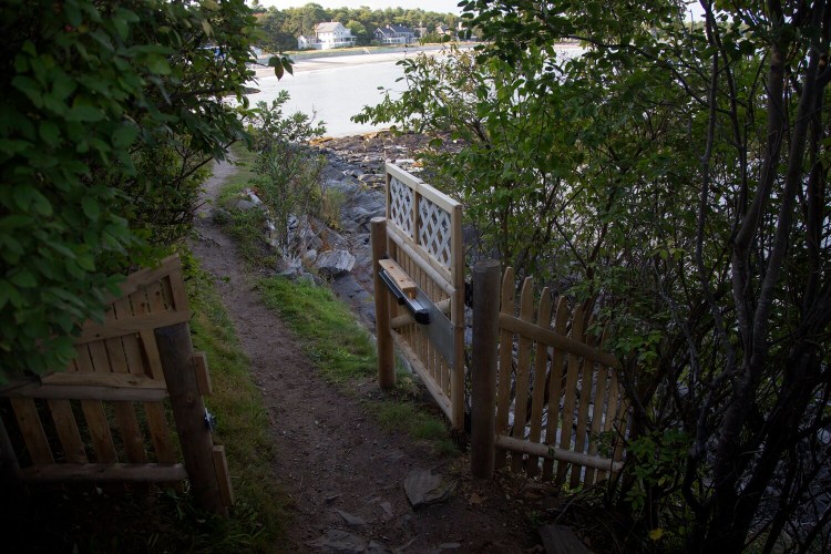 The Prouts Neck Association raised the ire of fans of the Cliff Walk recently when it installed gates at each end of the mile-long path flanked by the Atlantic Ocean and multimillion-dollar homes. The association said the gates will be closed at night – to eliminate disruptive behavior on the path – and during inclement weather.