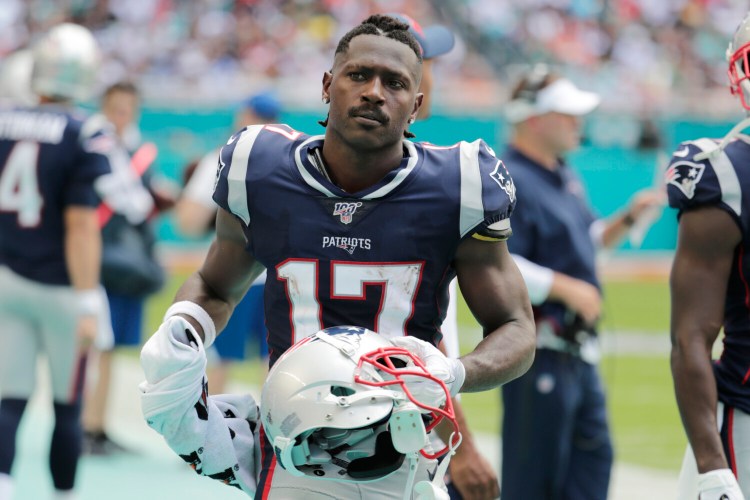 Antonio Brown got to wear the New England uniform once, last Sunday against the Miami Dolphins, before being released.