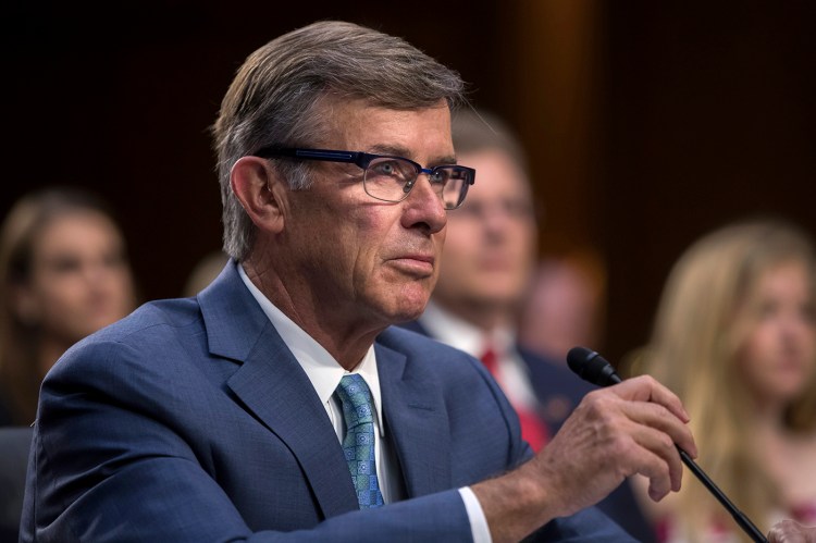 Joseph Maguire, now the acting director of National Intelligence, appears before the Senate Intelligence Committee in July 2018.
