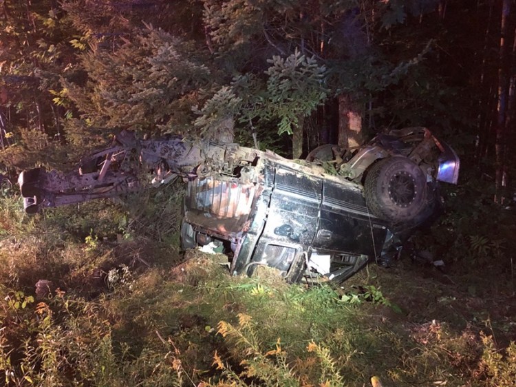 Two people were killed Sunday night after the pickup truck in which they were traveling crashed off Route 32 in Windsor.