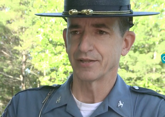At the time of the incident in June, Maine State Police chief Col. John Cote said Grendell was shot when he came out of his residence and picked up a firearm.    
