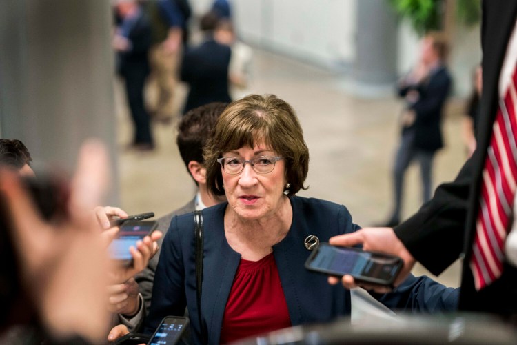 U.S. Sen. Susan Collins, R-Maine, says the Trump-Ukraine whistleblower complaint should be turned over to Congress. 