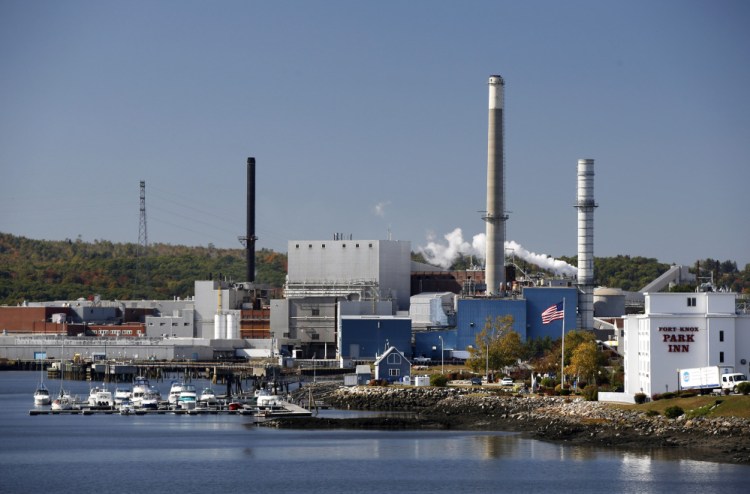 The former Verso Paper Corp. mill in Bucksport, closed in December 2014.