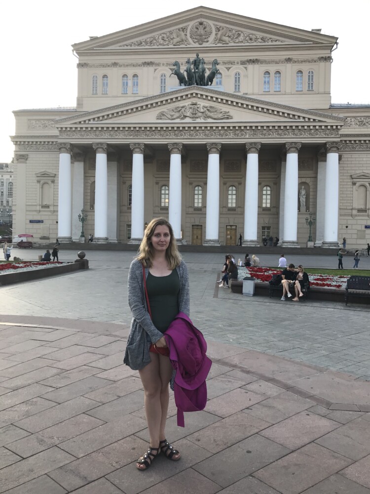 Ohio Wesleyan senior Amanda Hays spent a month working at the Hermitage State Museum in St. Petersburg, Russia. During her OWU Connection experience, she visited the Bolshoi Theater in Moscow.
