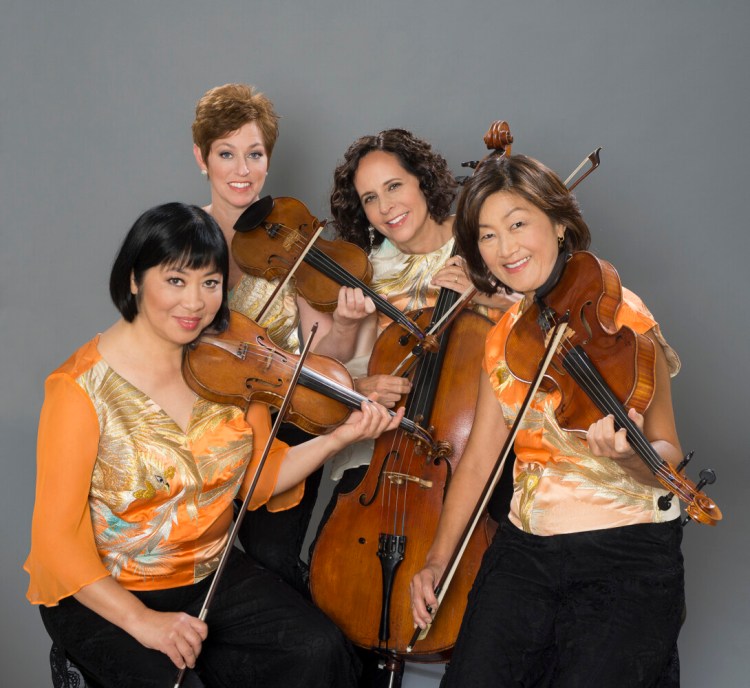 Members of the Cassatt String Quartet, from left, Muneko Otani and Jennifer Leshnower, violins; Elizabeth Anderson, cello; and Ah Ling Neu, viola.