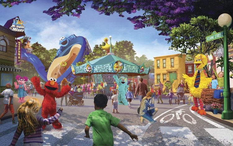 This undated artist rendering provided by PGAV Destinations shows a depiction of the new SeaWorld and Sesame Workshop theme park, which is scheduled to open in San Diego in 2021. 